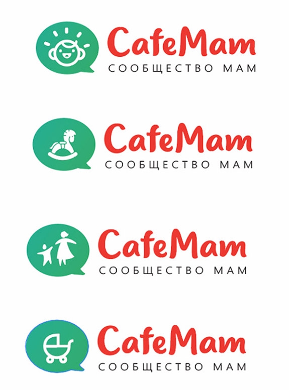 Логотип для социальной сети для общения мам