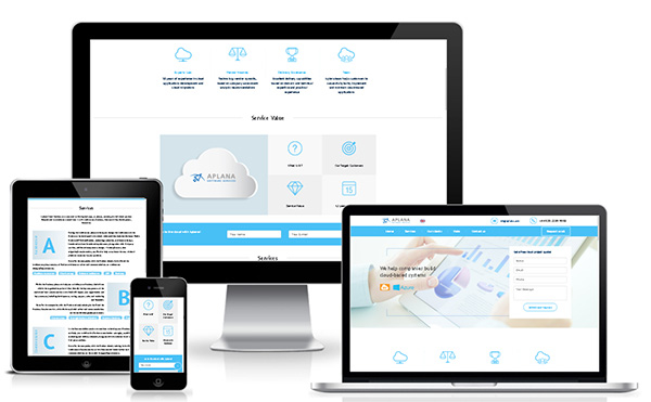 Портфолио разработка лендинга для компании APLANA