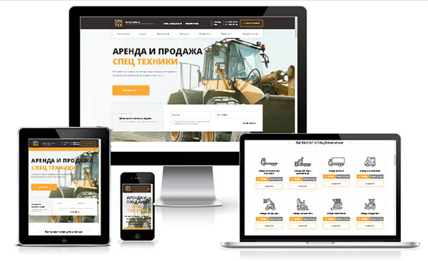 Сайт продажи и аренды спецтехники Спатекс