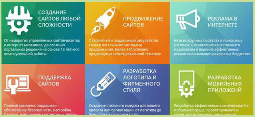 Разработка сайта визитки Разработка сайта визитки